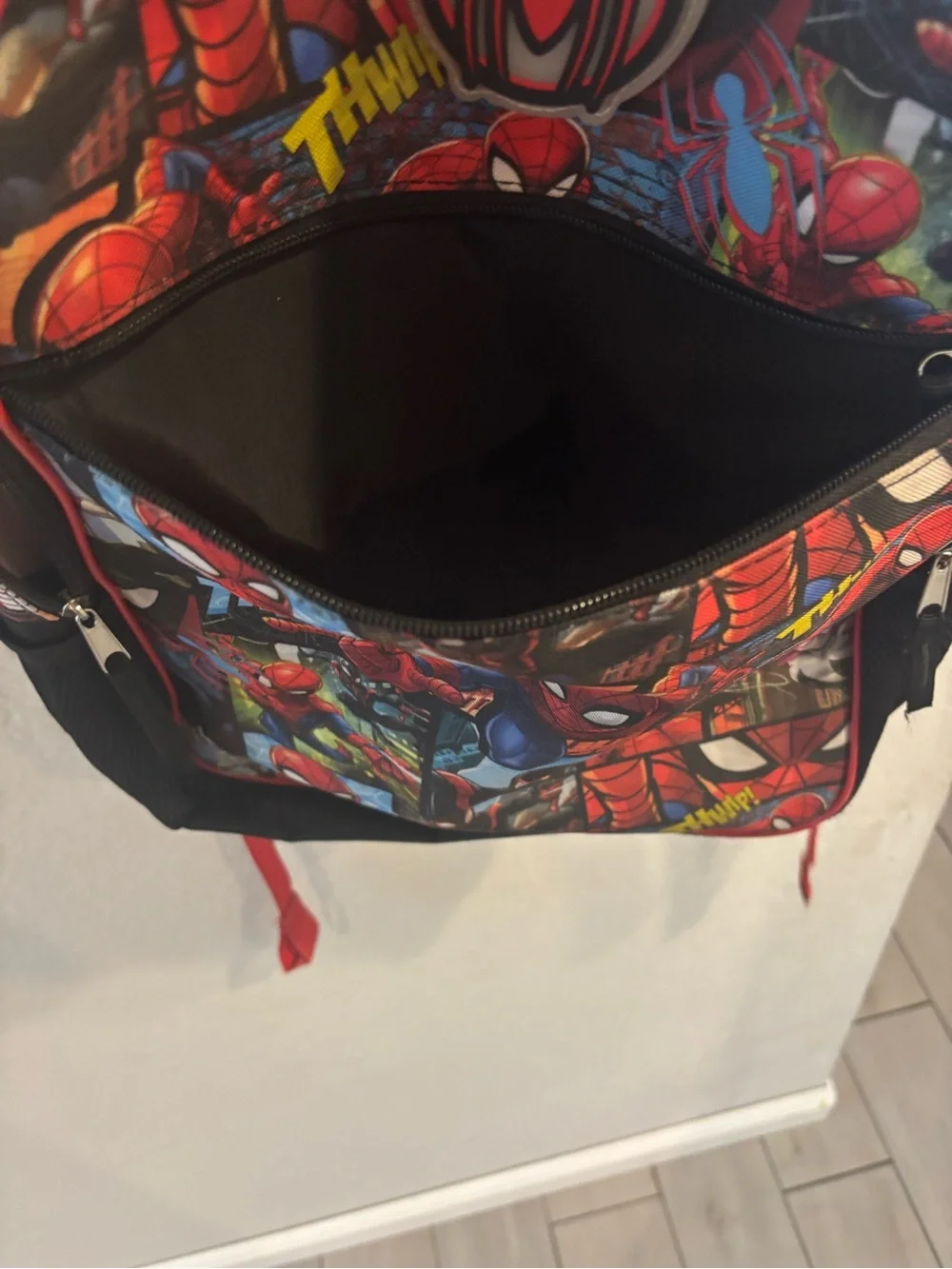 Kids Spider-Man Themed Red Backpack